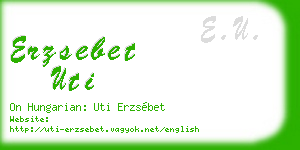 erzsebet uti business card