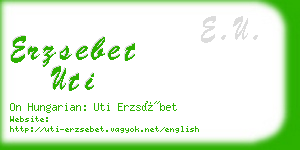 erzsebet uti business card